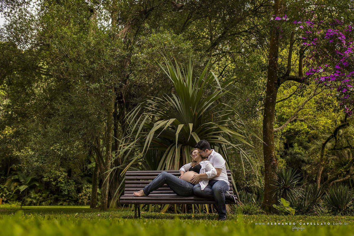 Ensaio de gestante | Jardim Botânico de São Paulo | Fabi e Marcos