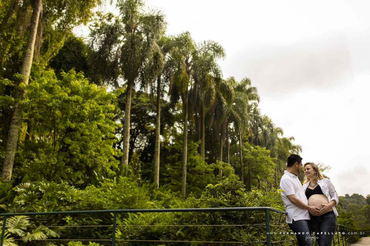 Ensaio de gestante | Jardim Botânico de São Paulo | Fabi e Marcos