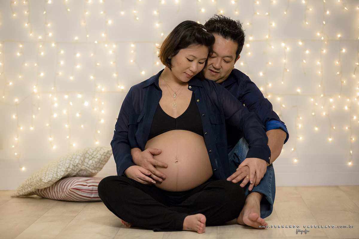 Ensaio de Gestante | Lifestyle + Estúdio | Dayana + Marcelo = Júlia