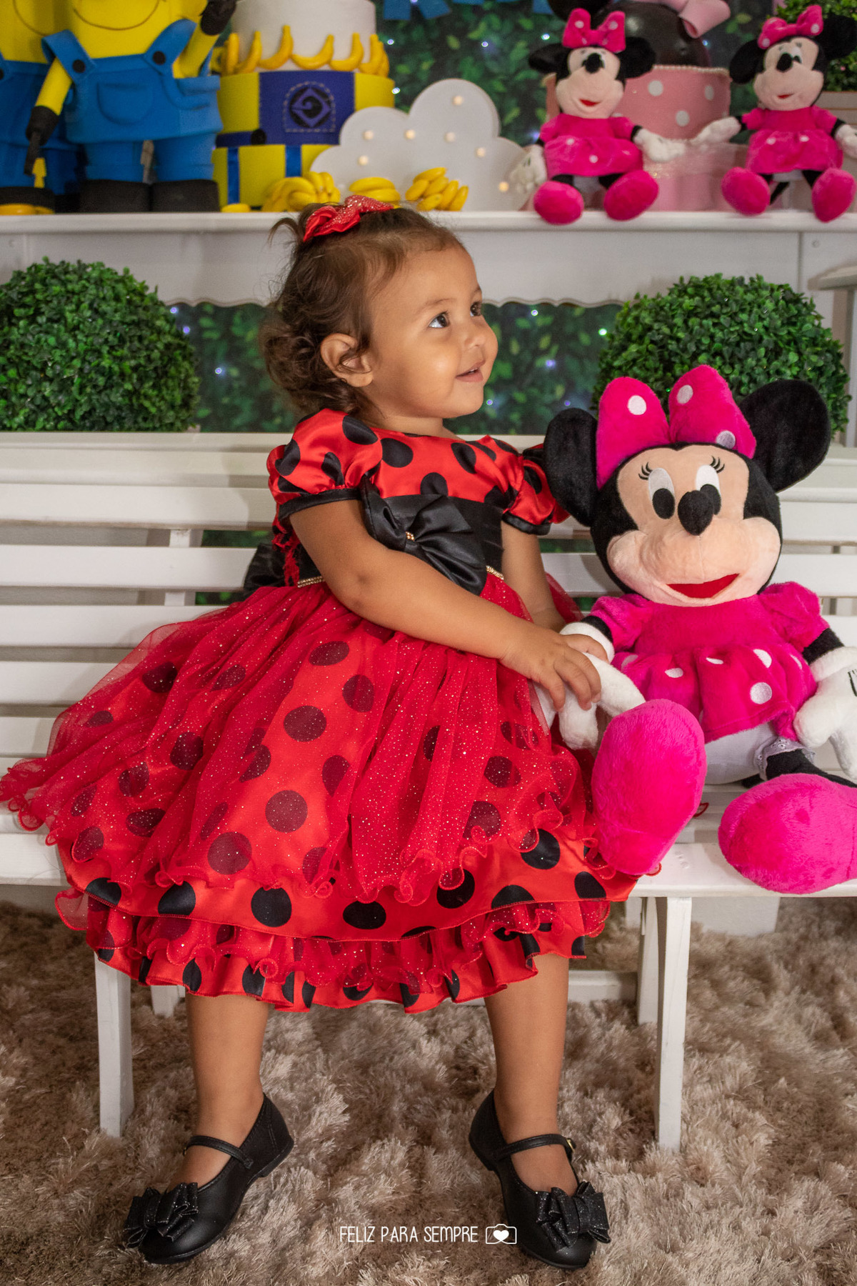 Aniversário.Anabella.Kaio.CaxiasdoSul.Minions.Minnie.Aniverduplo.Feliz Para Sempre Fotografia