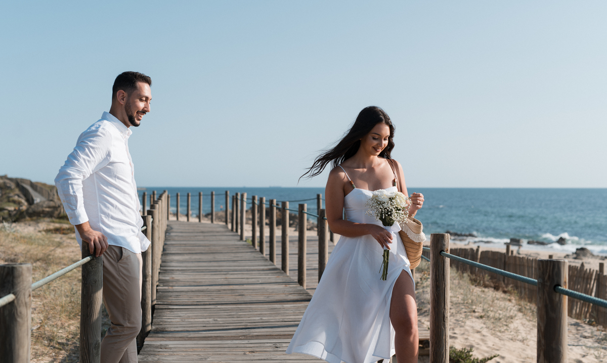 Sessão na praia 
Sessão de Casal
Kryzphoto Penafiel 
