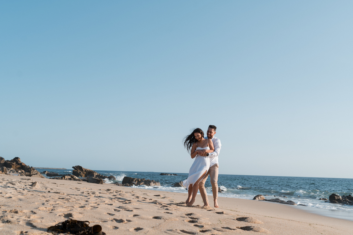Sessão na praia 
Sessão de Casal
Kryzphoto Penafiel 