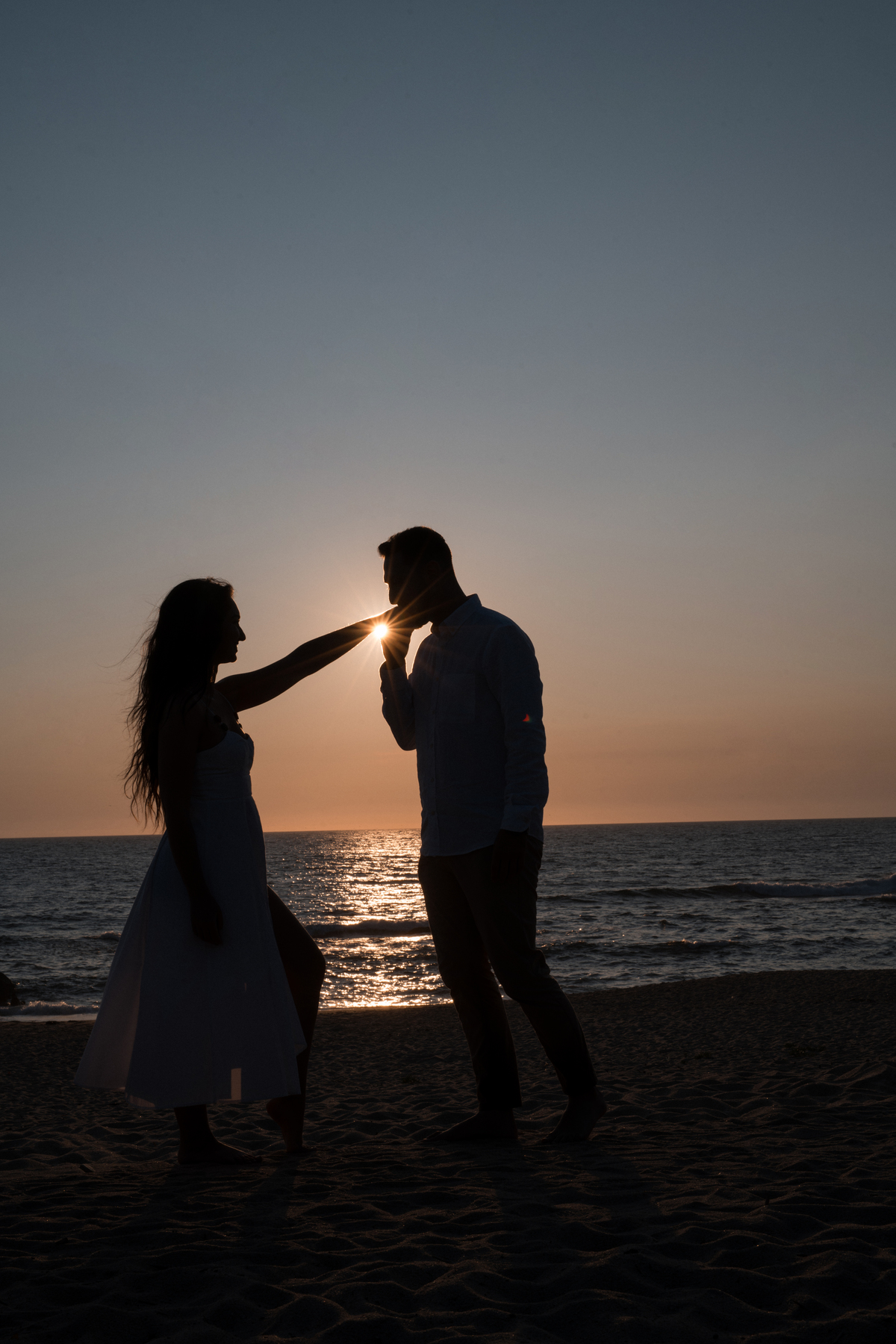 Por do sol sessão de noivos 