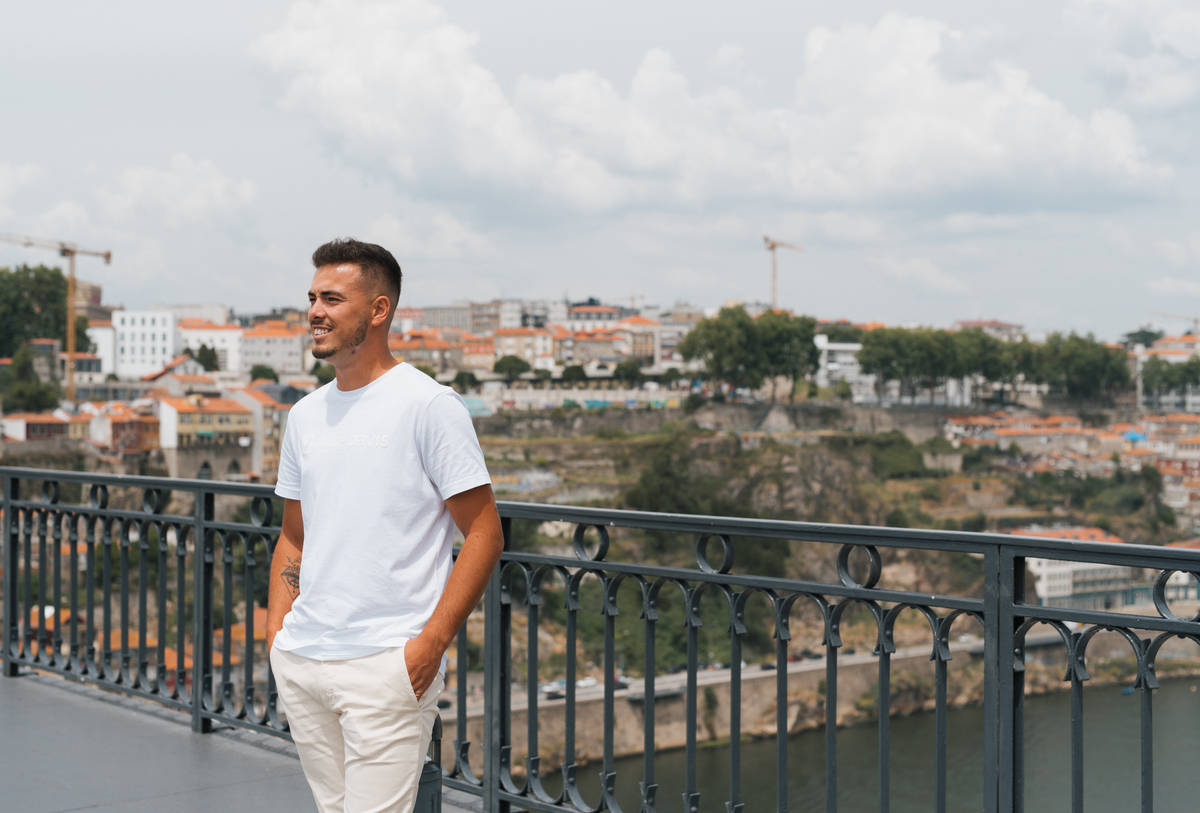 Sessão fotográfica de casal ponte d luis