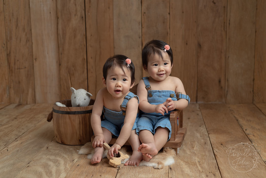 as gêmeas idênticas deram um show de charme no ensaio fotográfico para a Priscilla Felix