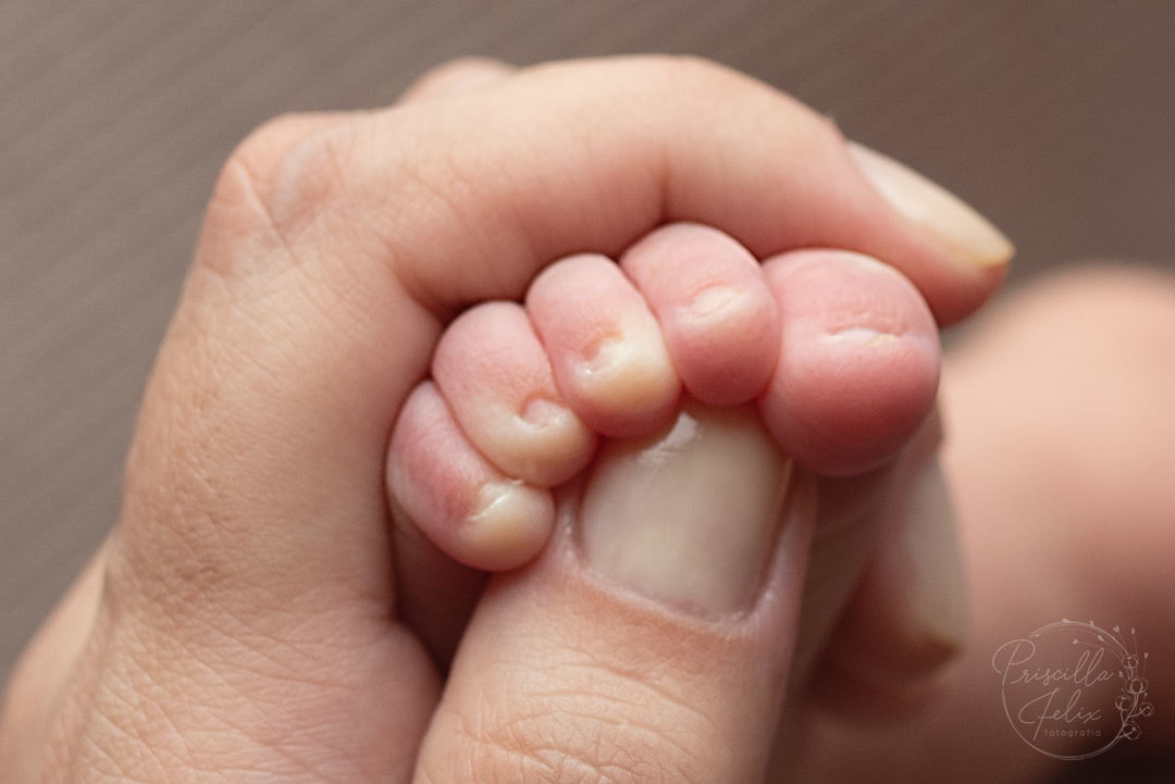 fotografia newborn do pezinho do recem-nascido