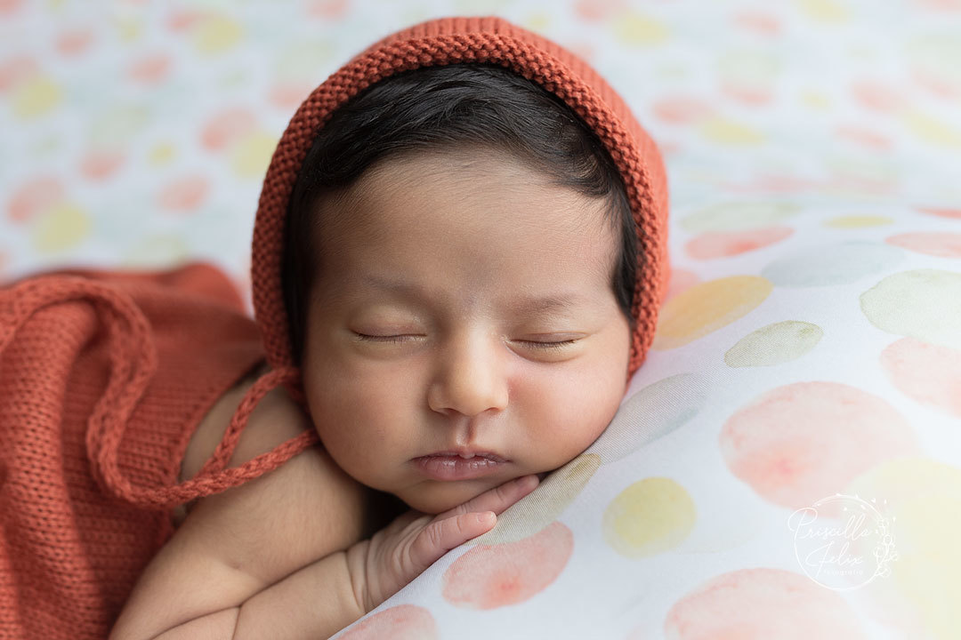 ensaio newborn da Lara foi tranquilo e totalmente seguro no estúdio Priscilla Felix