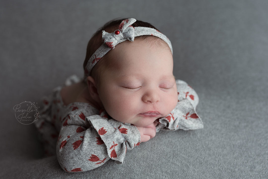fotografia de recém-nascido no estilo newborn no estúdio Priscilla Felix
