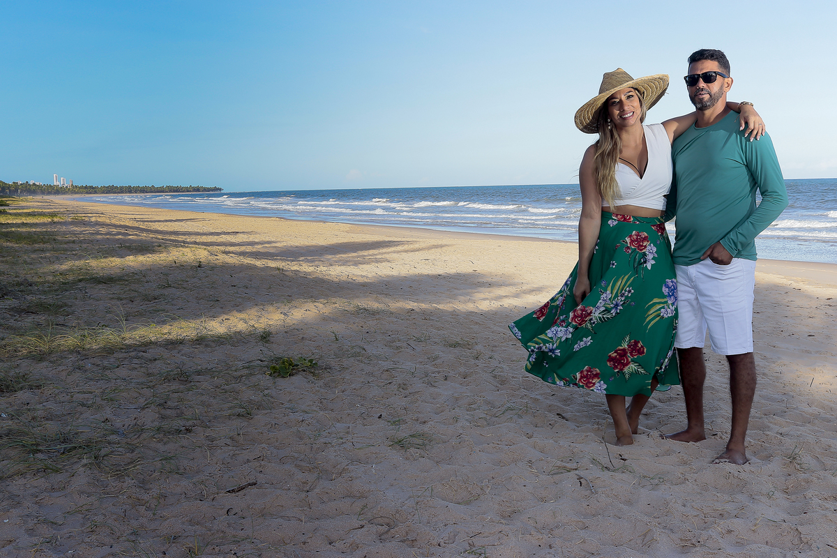 Ensaio Casal na Praia do Paiva - Foto Rebecca Torquato
