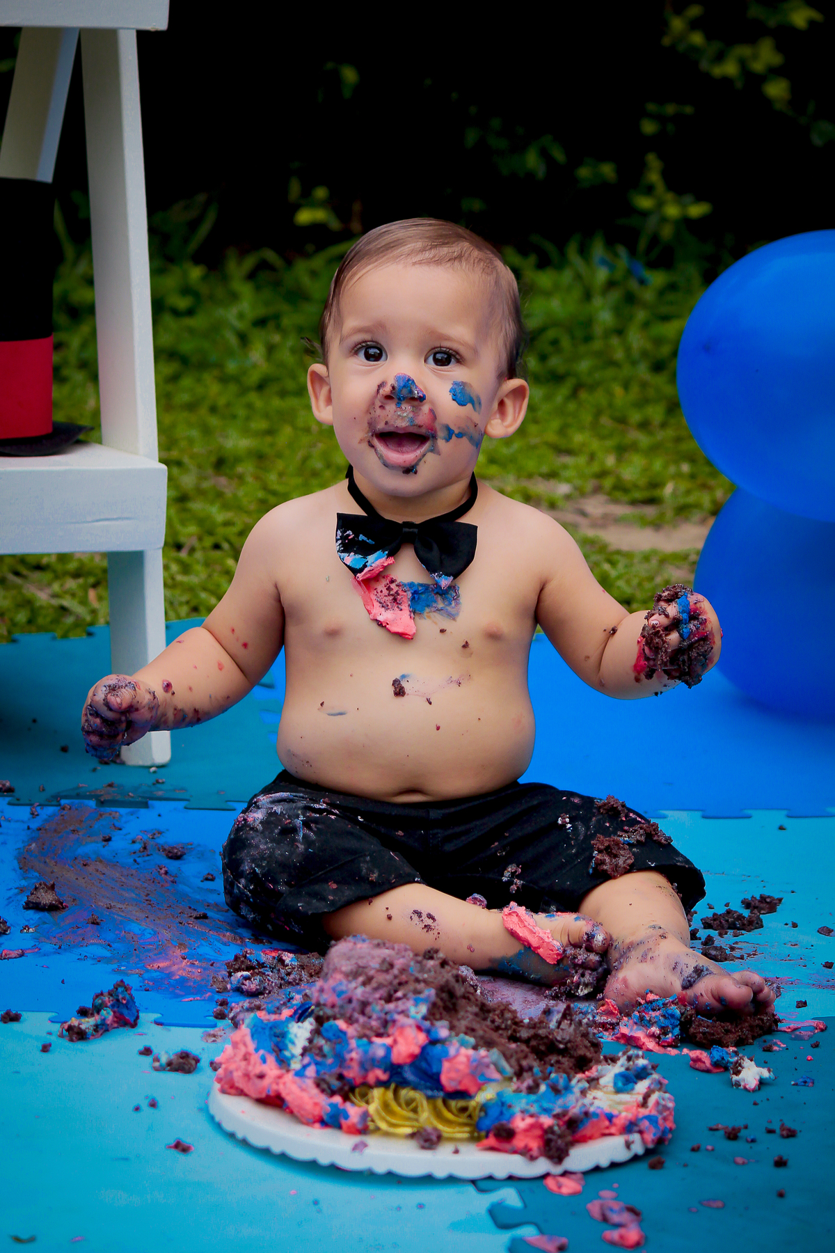 Ensaio Smash the Cake no Parque da Jaqueira - Fotógrafa Rebecca Torquato
