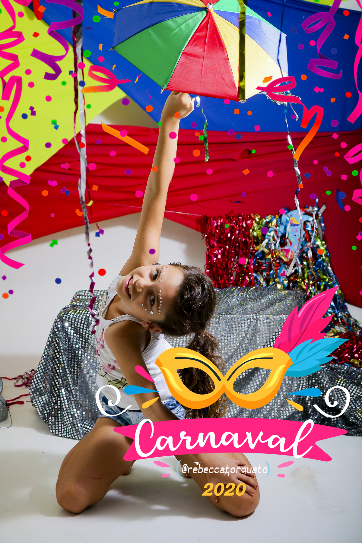 Mini Ensaio de carnaval de Maria Eduarda - Foto Rebecca Torquato