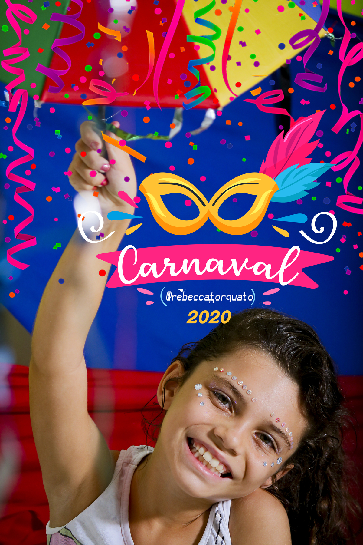 Mini Ensaio de carnaval de Maria Eduarda - Foto Rebecca Torquato