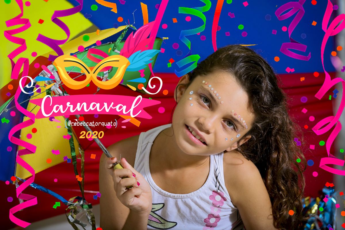 Mini Ensaio de carnaval de Maria Eduarda - Foto Rebecca Torquato