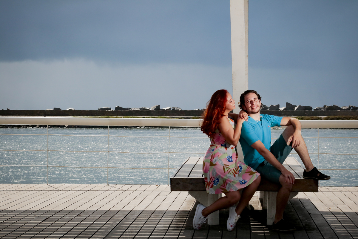 Ensaio de Casal - Noivos no Recife Antigo - Foto Rebecca Torquato