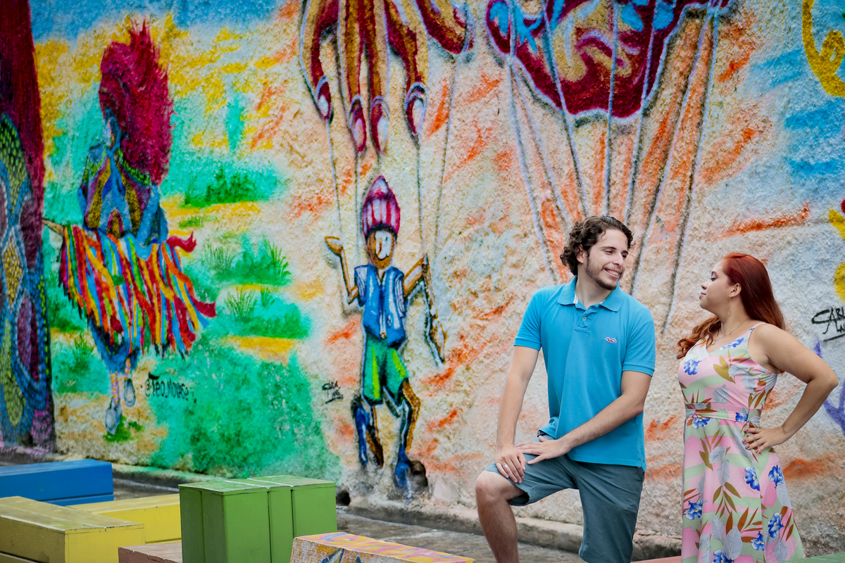 Ensaio de Casal - Noivos no Recife Antigo - Foto Rebecca Torquato