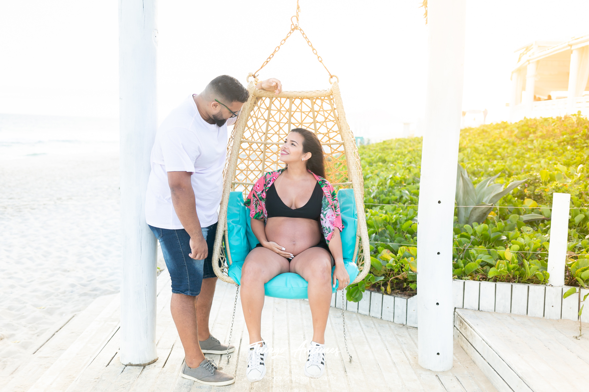 Ensaio de gestante - Mamãe Micaelly e Papai Fabrício - Barra da Tijuca, Grumari, Rio de Janeiro - Filha Laura - Fotografo infantil e de gestante Thiago Antunes