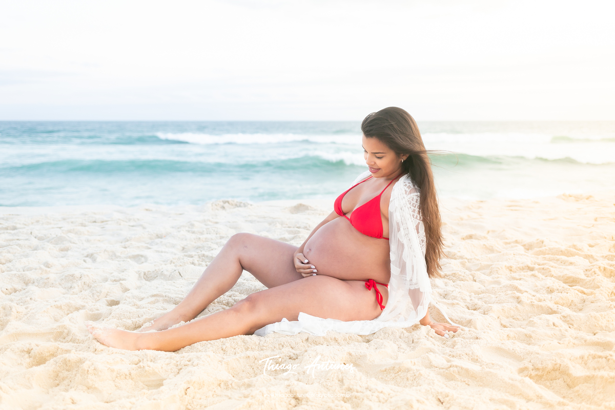 Ensaio de gestante - Mamãe Micaelly e Papai Fabrício - Barra da Tijuca, Grumari, Rio de Janeiro - Filha Laura - Fotografo infantil e de gestante Thiago Antunes