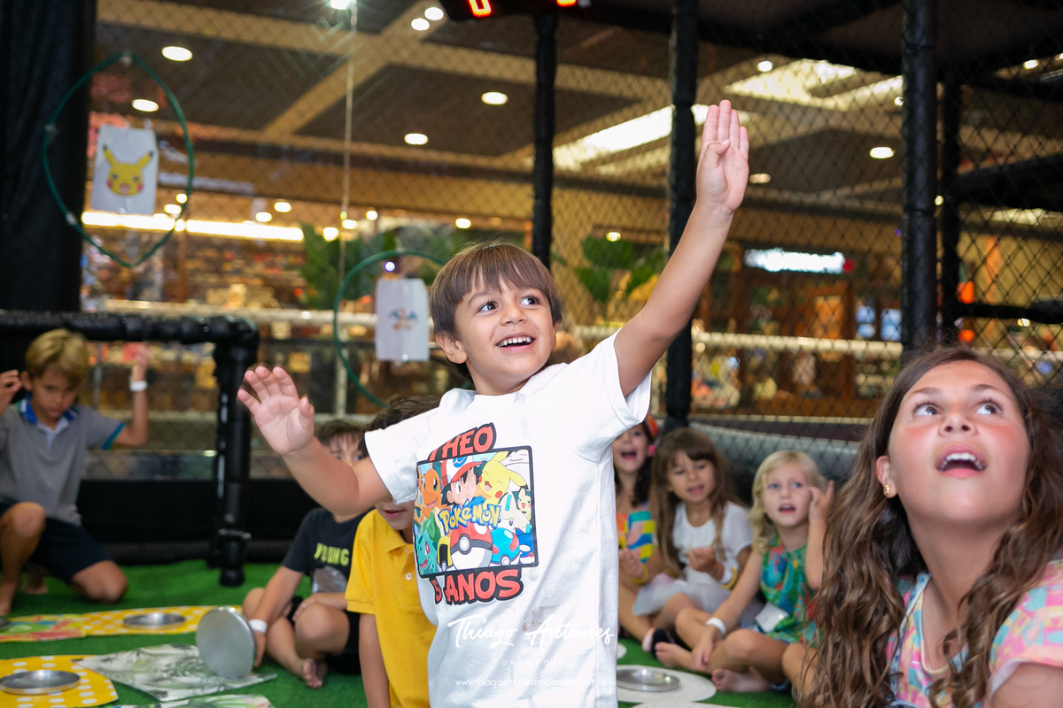 Festa infantil do Pokemon - Theo fez cinco anos - Barra da Tijuca - Fotógrafo infantil Thiago Antunes - Rio de Janeiro