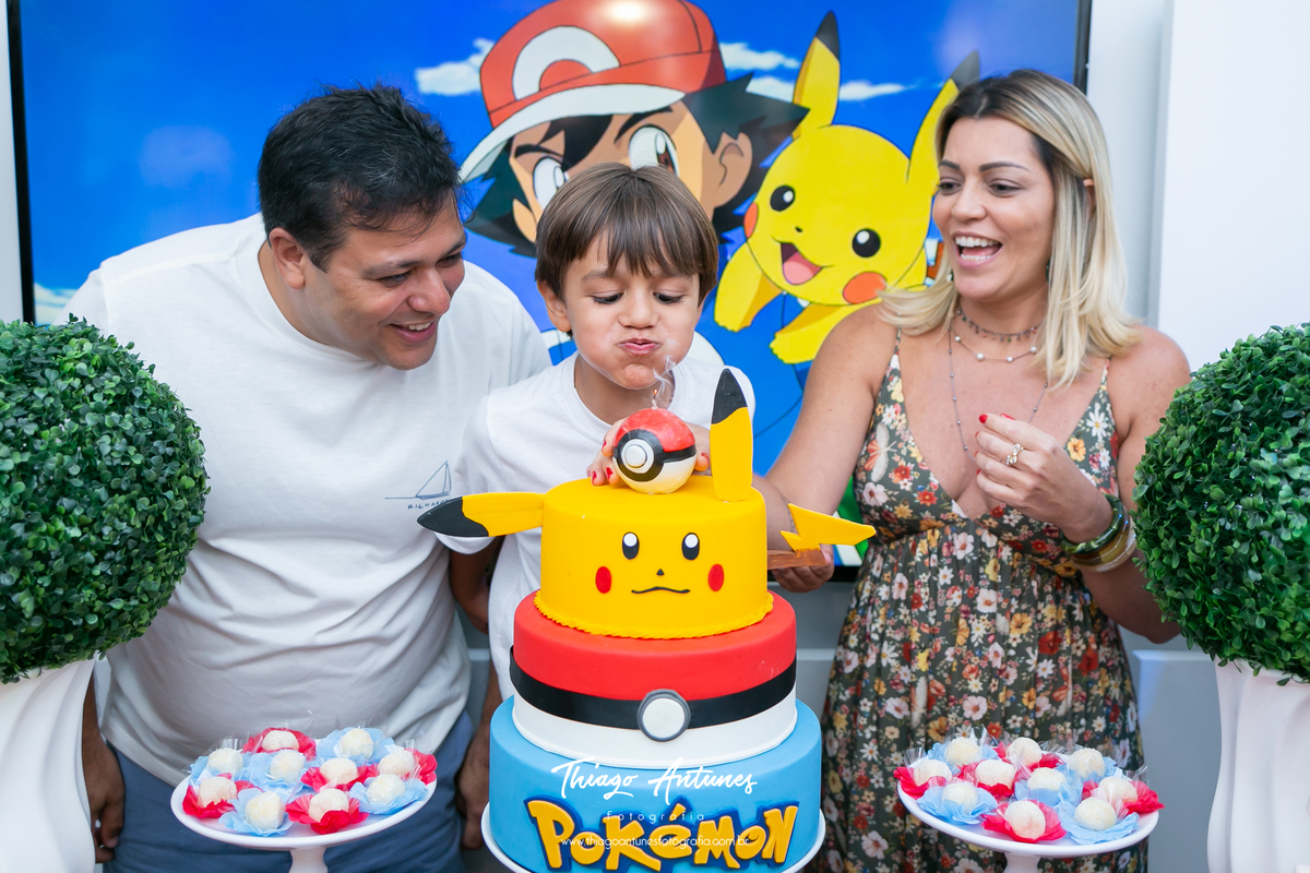 Festa infantil do Pokemon - Theo fez cinco anos - Barra da Tijuca - Fotógrafo infantil Thiago Antunes - Rio de Janeiro