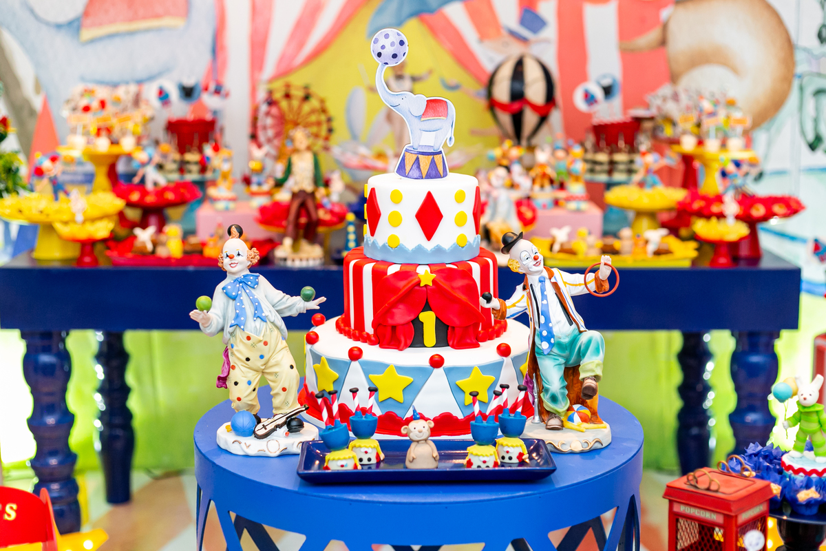 Festa do Lorenzo de um ano, tema da decoração infantil circo - Leblon, Rio de Janeiro - Fotógrafo infantil Thiago Antunes