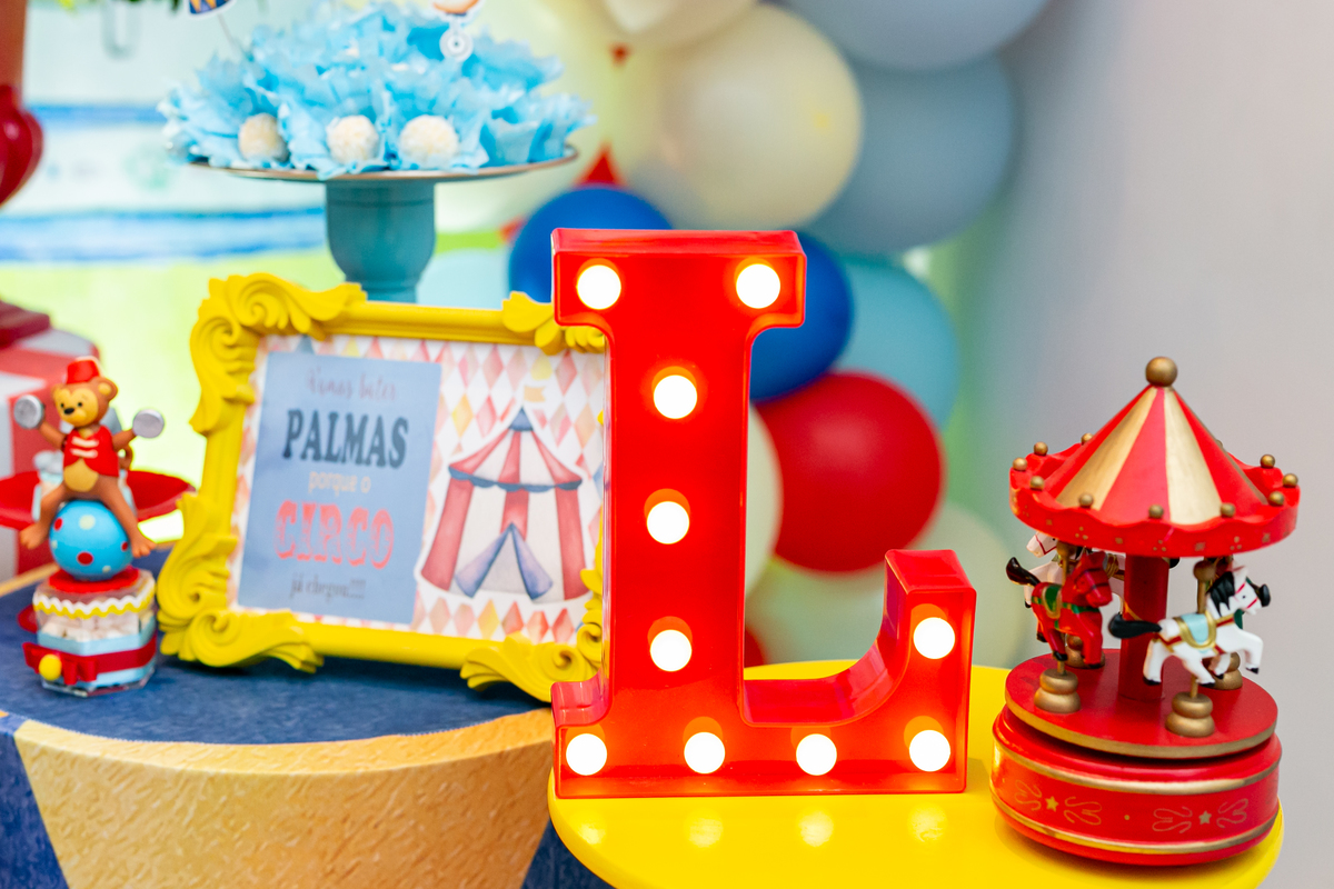 Festa do Lorenzo de um ano, tema da decoração infantil circo - Leblon, Rio de Janeiro - Fotógrafo infantil Thiago Antunes