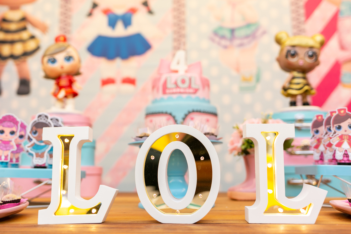 Festa infantil do tema LOL, Camila fez quatro anos, Barra da Tijuca, Rio de Janeiro - Fotógrafo infantil Thiago Antunes