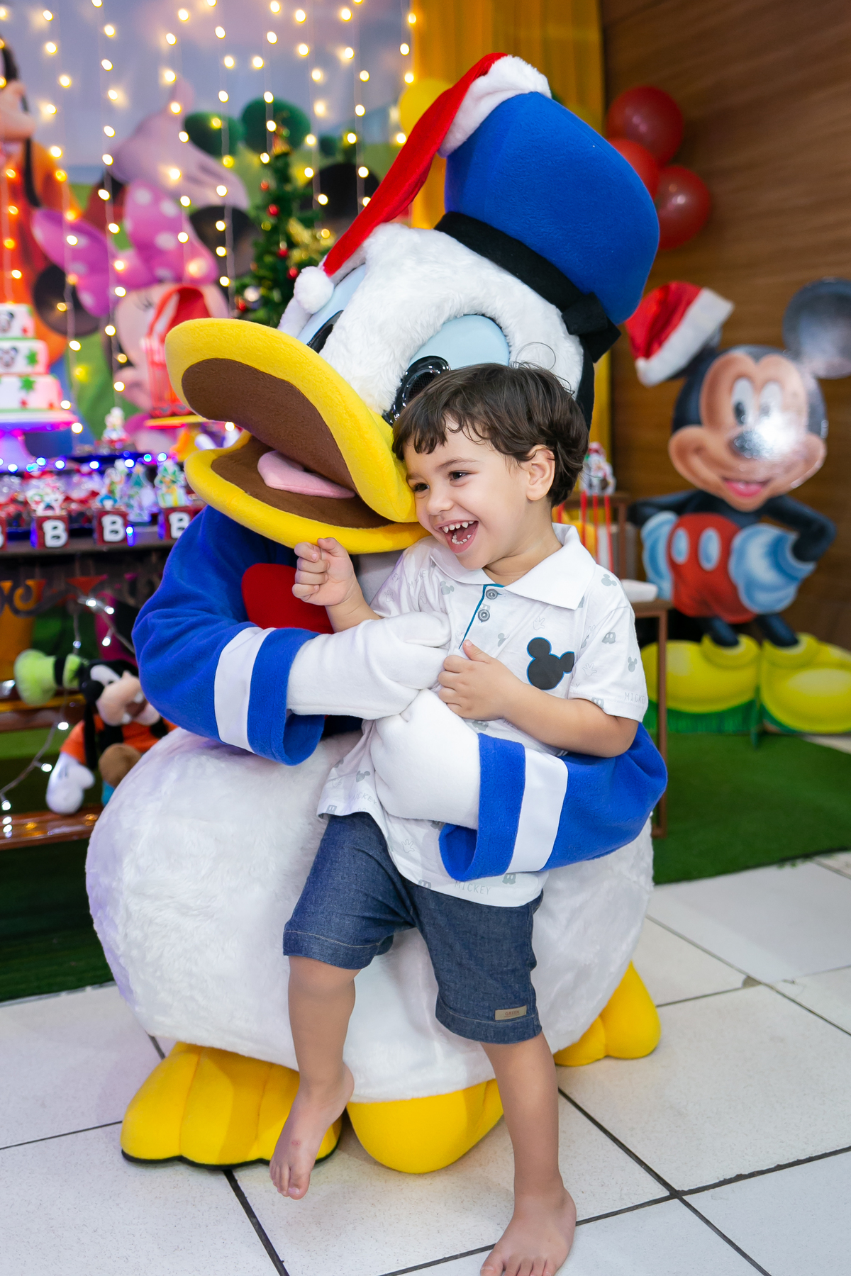 Festa infantil tema turma do Mickey, Bernardo fez três anos, Tijuca, Rio de Janeiro - Fotógrafo infantil Thiago Antunes
