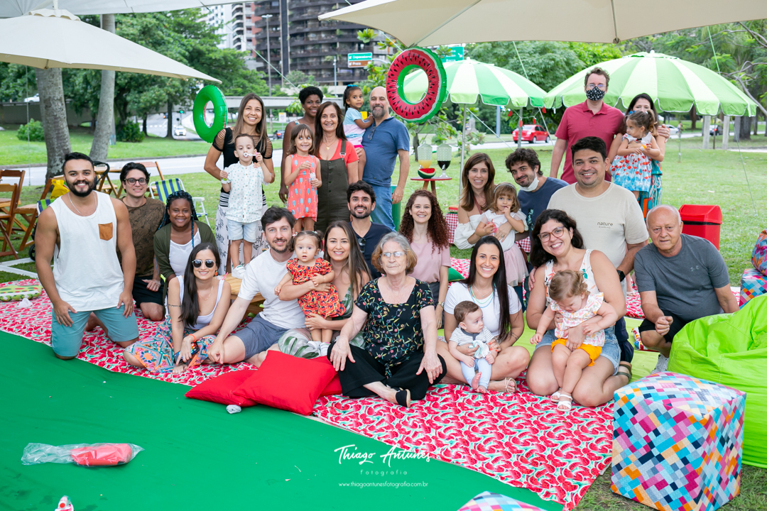 Festa da Lia de 1 ano - picnic pique nique - Lagoa Rodrigo de Freitas, Rio de Janeiro - Fotografo infantil Thiago Antunes em Rio de Janeiro