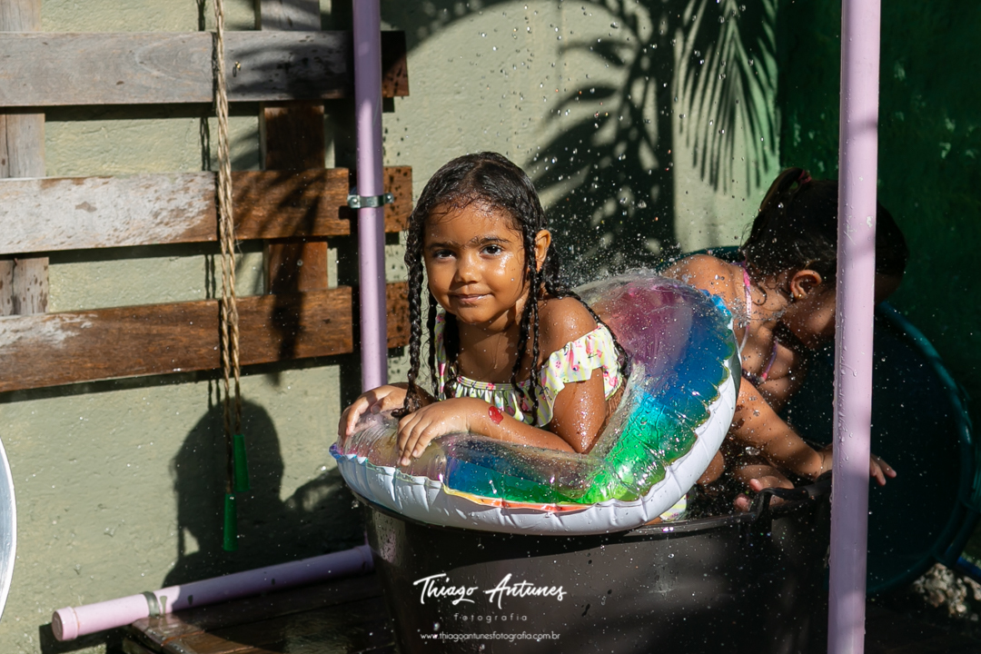 Festa da Milena de 5 ano - Brincadeiras no Quintal, Recreio, Rio de Janeiro - Fotografo infantil Thiago Antunes em Rio de Janeiro
