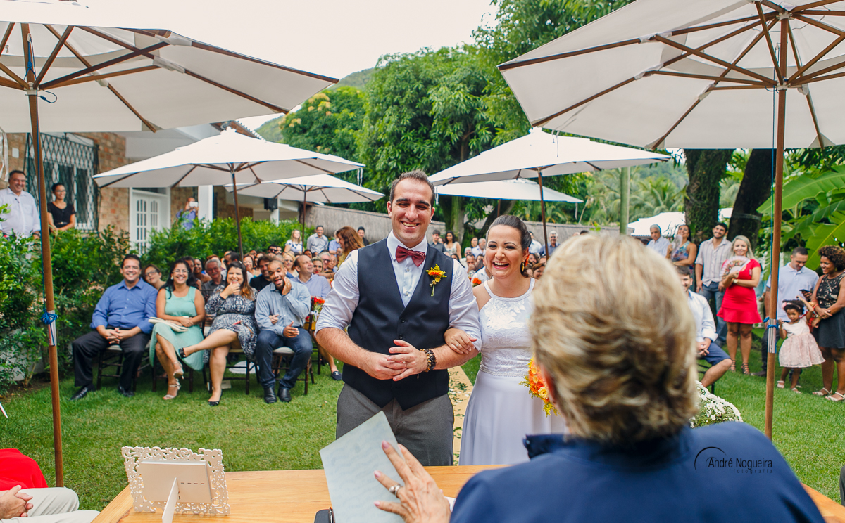 Finalmente casados e felizes para sempre.