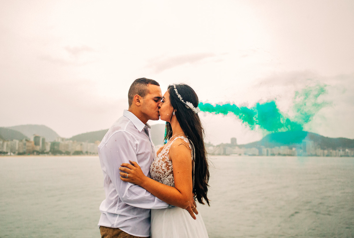 praia de copacabana ensaio pre casamento forte de copacabana