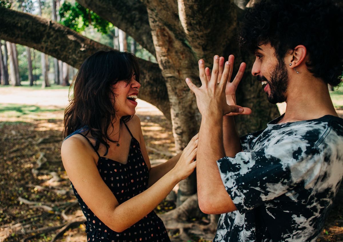 ensaio pre casamento realizado no parque ibirapuera 