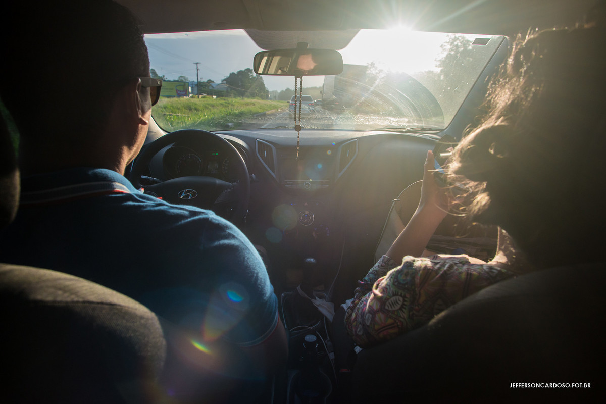 saída de carro  pra fotos externa de gravida