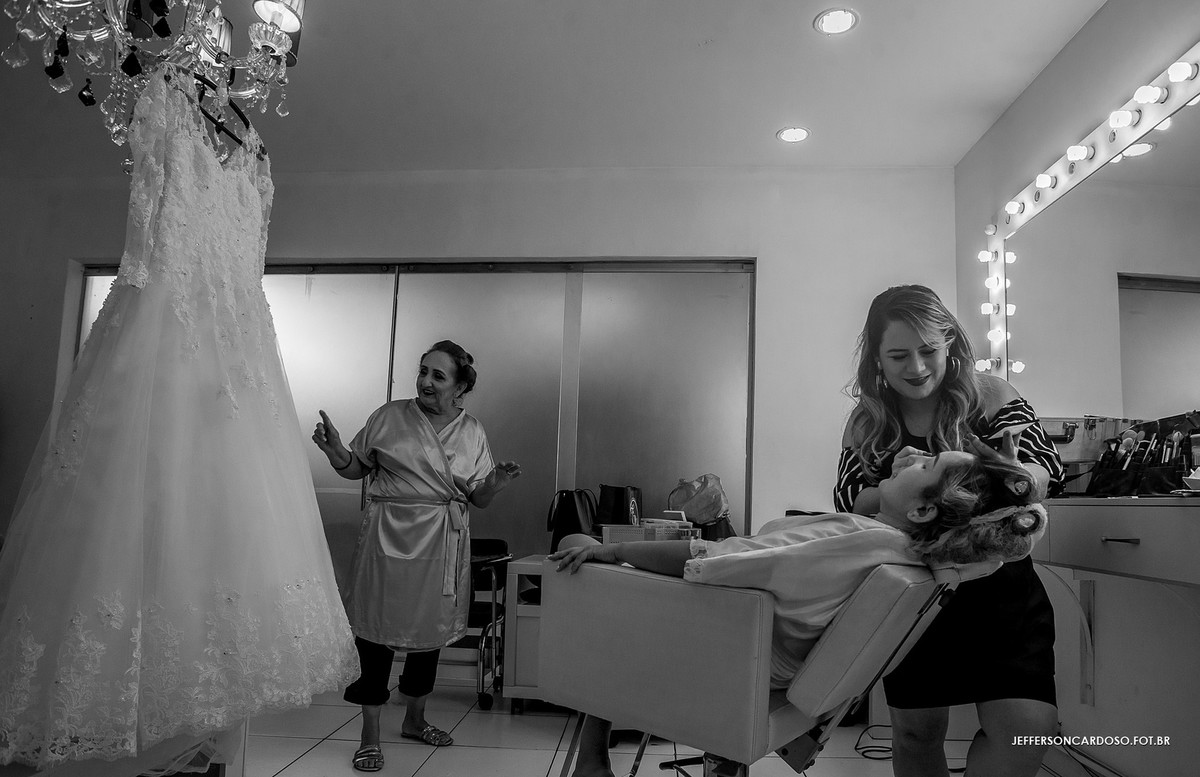 making off noiva e sua mãe juntas