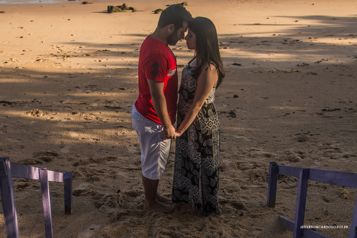 ensaio de casal na praia
