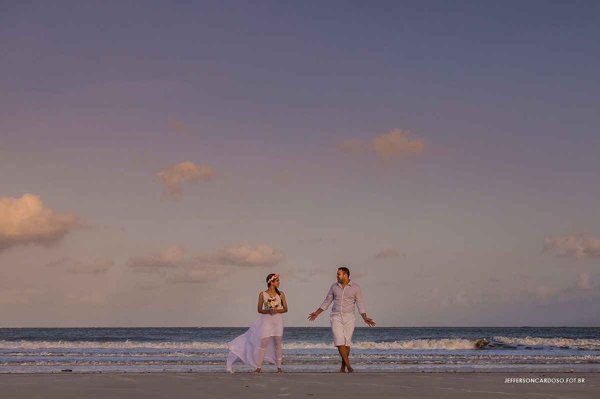 pré casamento na praia