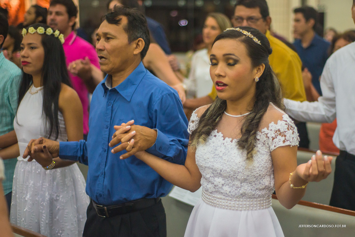 oração do pai nosso, filha e pai