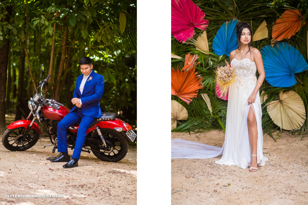 casamento em marapanim na cidade do carimbó onde casal feliz casaram na igreja com amigos e família 