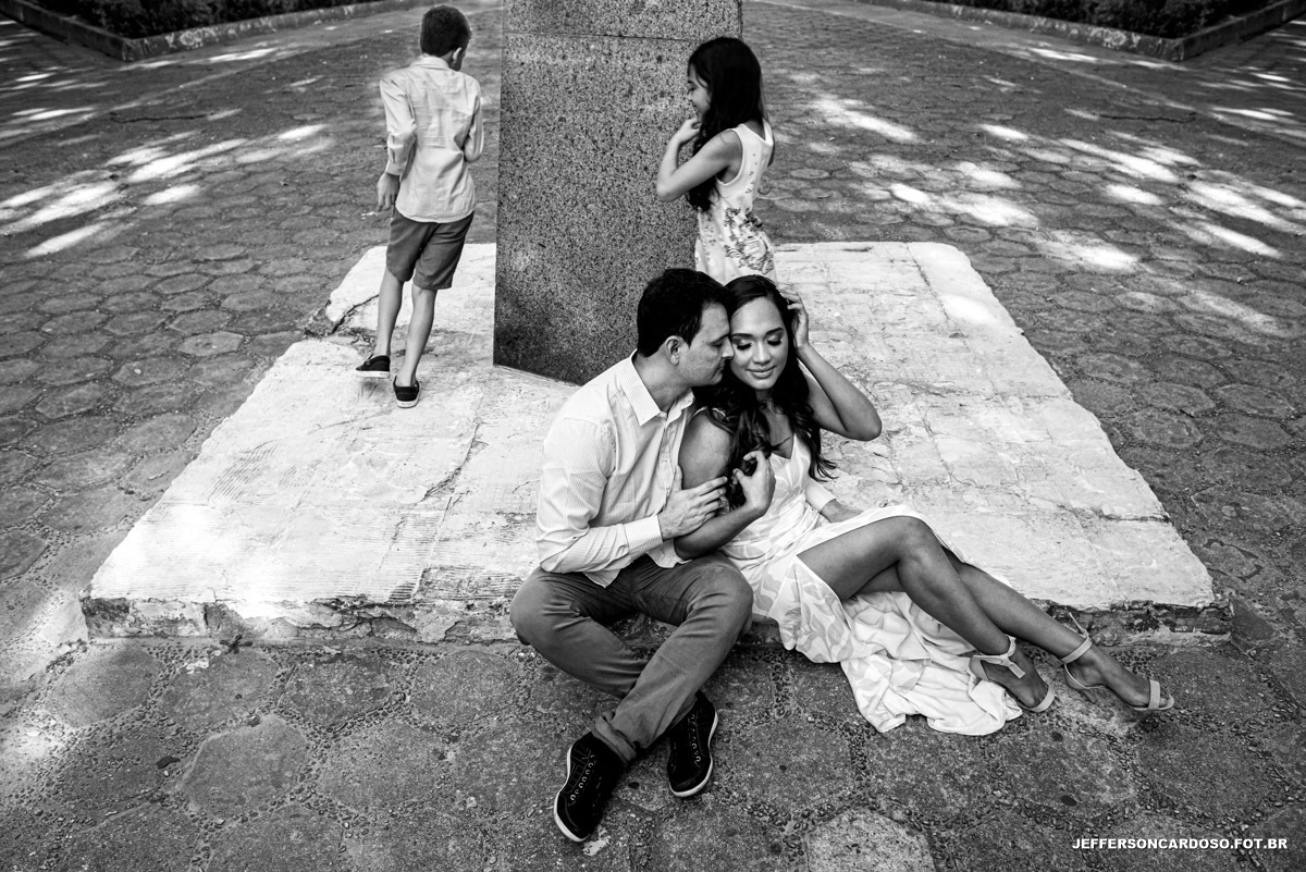 Ensaio na praça do titio em Cametá com família dos amigos Ellen e Elizeu