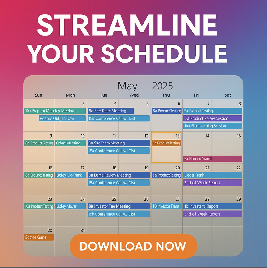Work offline with privacy first calendar storage on your own PC.