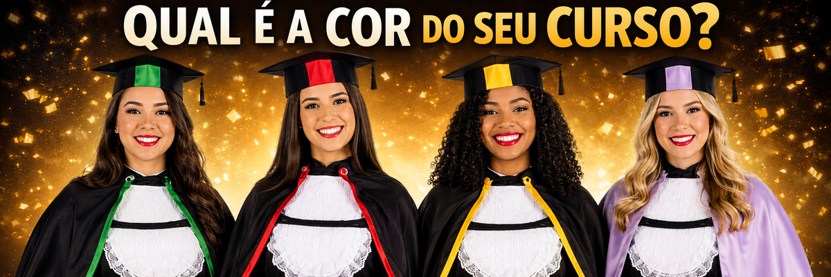 Imagem capa - FAIXAS DA BECA DE FORMATURA: QUAL É A COR DO SEU CURSO? por Spatyom Produções