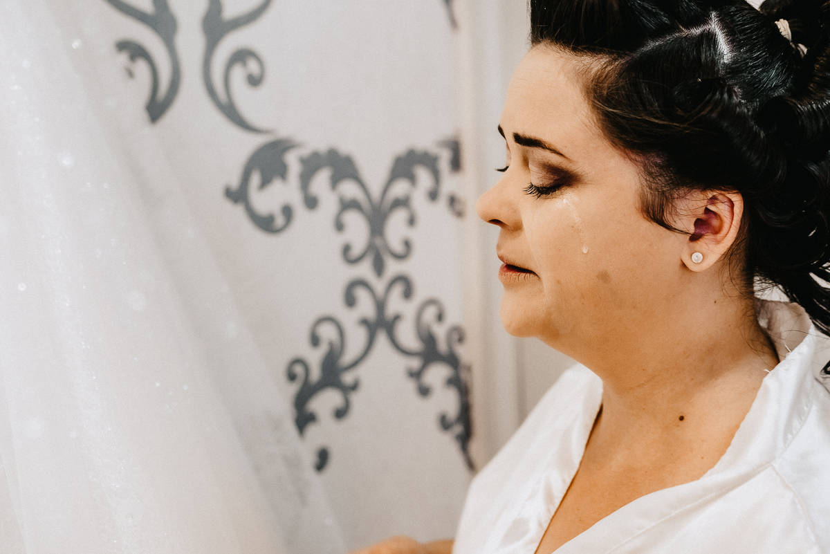 noiva chorando