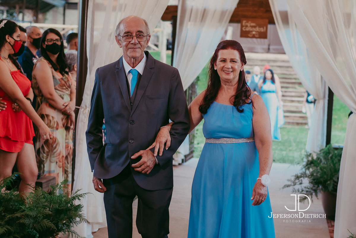 Entrada dos padrinhos