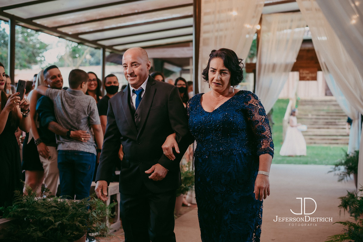 Entrada dos pais da noiva