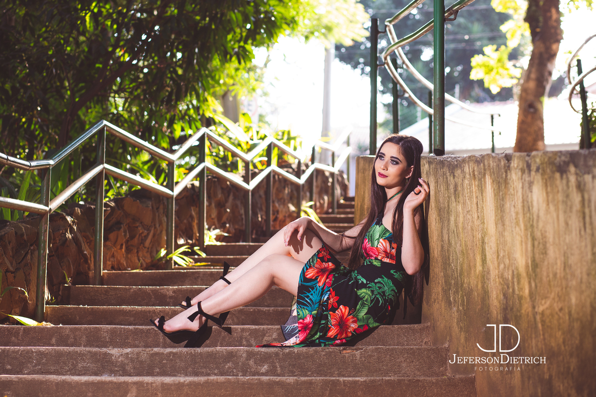 Ensaio fotográfico de 15 anos na Rua do Porto em Piracicaba - São Paulo - SP