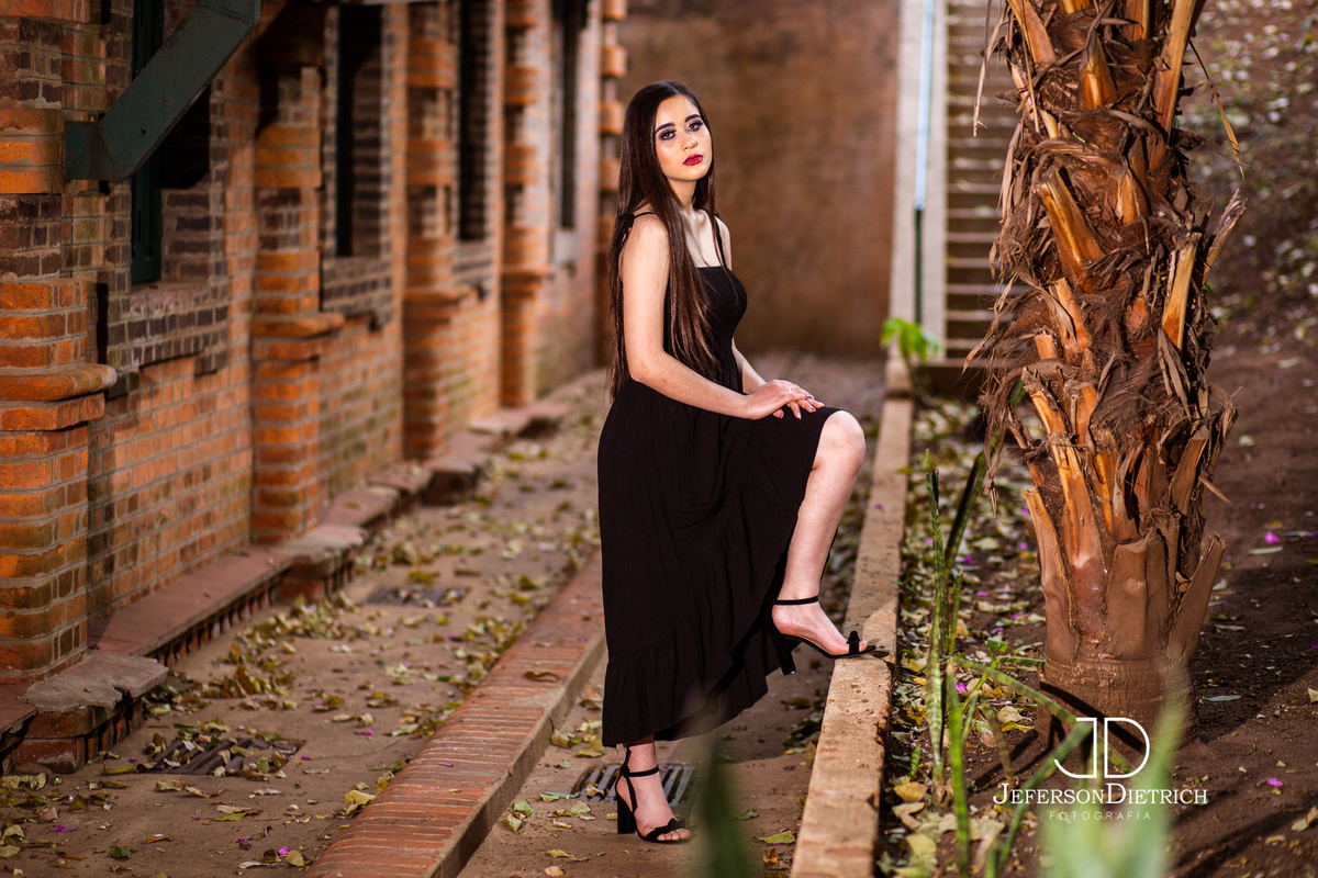 Look de 15 anos preto