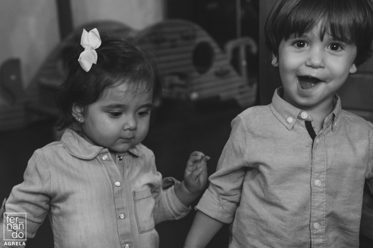 Lourenço, 5 anos e Otávio, 1 ano