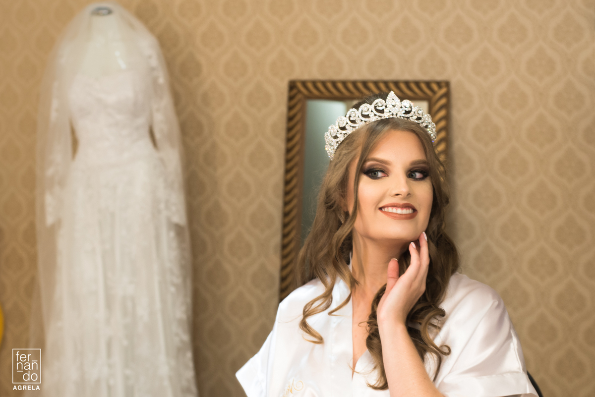 maquiagem para noiva e vestido