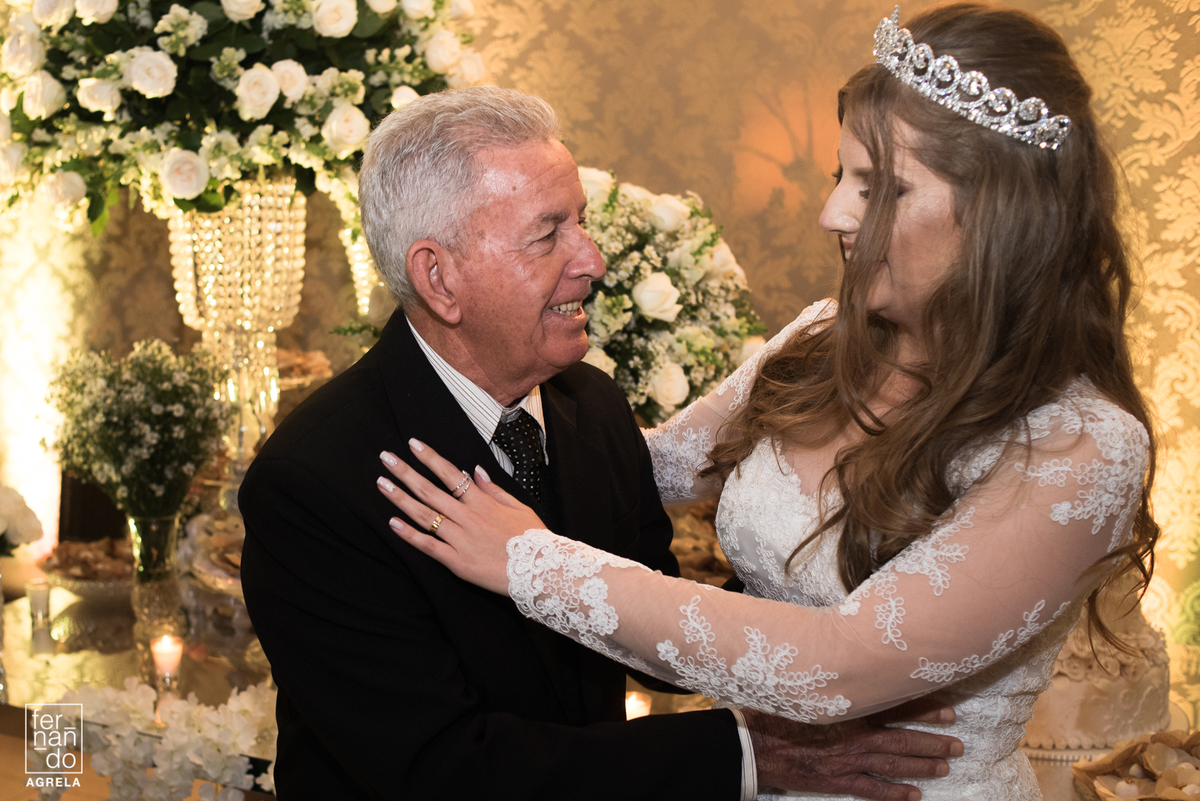 noiva e avô comprimentos