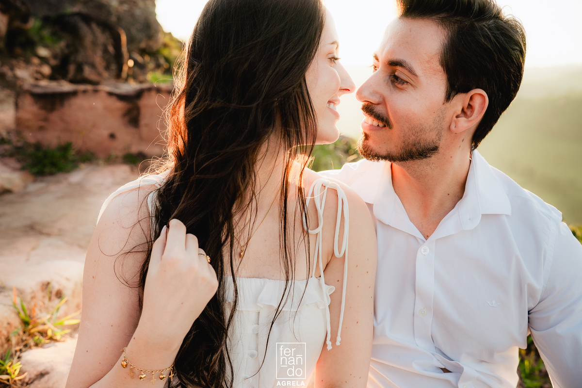 Ensaio de Casal no morro do gaviao em ribeirão claro